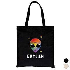 LGBT Gaylien Rainbow Alien Canvas Bag