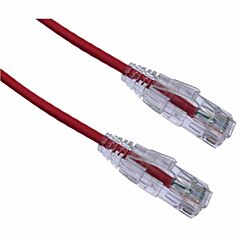 Axiom 8FT CAT6A BENDnFLEX Ultra-Thin Snagless Patch Cable (Red) - TAA Compliant