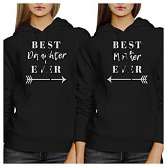 Best Daughter Mother Ever Black Mom and Daughter Couple Sweatshirts