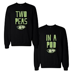 Two Peas in a Pod Funny BFF Matching SweatShirts Gift for Best Friend