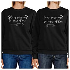 She Is Gorgeous Black Cute Matching Sweatshirts For Mothers Day