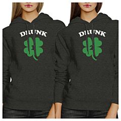 Drunk1 Drunk2 Best Friend Matching Hoodies Gift For St Patricks Day