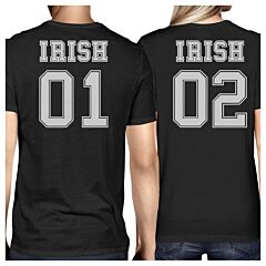Irish 01 Irish 02 Black Funny Couple T Shirts For St Patricks Day