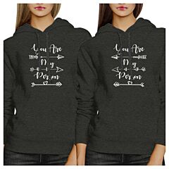 You Are My Person BFF Matching Dark Grey Hoodies