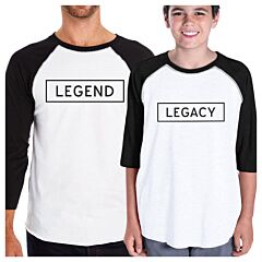 Legend Legacy 3/4 Sleeve Baseball T-Shirt Unique Baby Shower Gifts