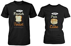 French Toast and Pancake Cute Couple Shirt His and Hers Funny Matching Tee