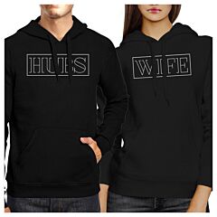 Hubs And Wife Matching Couple Black Hoodie