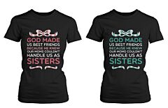 Best Friend Quote Tee- God Made Us Best Friends - Cute Matching BFF Shirts