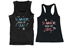 Summer Kind of Guy &amp; Girl Matching Couple Tank Tops