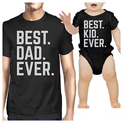 Best Dad And Kid Ever Black Funny Fathers Day Gift Idea For New Dad