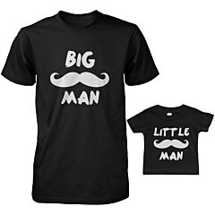 Daddy and Baby Matching T-Shirt Set - Big Man Little Man Infant Tee