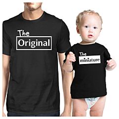 Original And Mini Black Dad Baby Matching Outfits Gift For New Dads