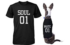 Soulmate Matching T-Shirts for Pet and Owner Funny Tees for Dog and Human