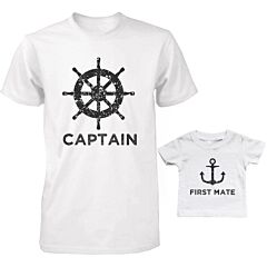 Captain And First Mate Father And Son Matching Shirts