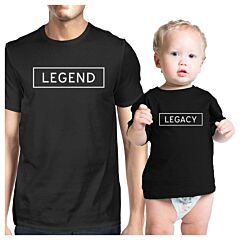 Legend Legacy Dad Baby Couple T Shirts Funny Gift For Baby Shower