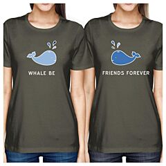 Whale Be Friend Forever BFF Matching Tee Lightweight Summer Top