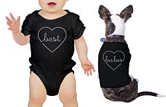 Best Babes Baby and Pet Matching Black Shirts