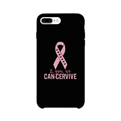 I You We Can-Cervive Breast Cancer Black Phone Case