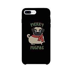 Merry Pugmas Pug Black Phone Case