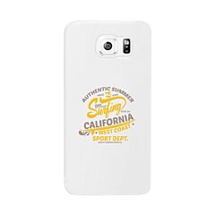 Authentic Summer Surfing California White Phone Case