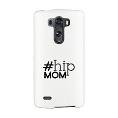 Hip Mom White Phone Case Cute Letter Printed For Young Mom