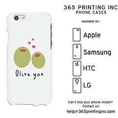 Olive You Funny Phone Case Cute Graphic Design Printed Phone Cover