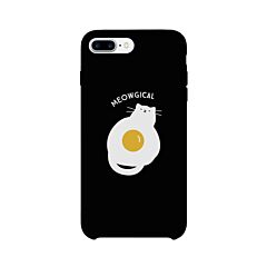 Meowgical Cat And Fried Egg Black Phone Case