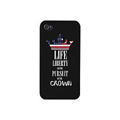 Pursuit Of Crown US Flag Phone Case Funny Independence Day Outfit