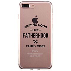 No Hood Like Fatherhood Case Clever Blessed Family Bond Dad Gift