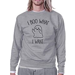 I Boo What I Want Ghost Grey Sweatshirt