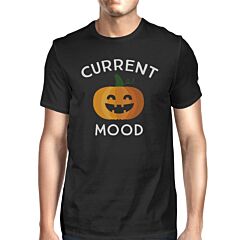 Pumpkin Current Mood Mens Black Shirt