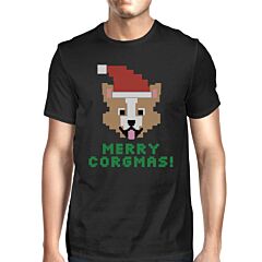 Merry Corgmas Corgi Mens Black Shirt