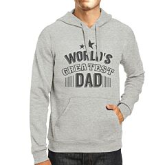 Worlds Greatest Dad Mens Grey Hoodie Fathers Day Gift From Daughter