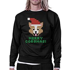 Merry Corgmas Corgi Black Sweatshirt