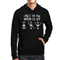 My Holiday Workout Black Hoodie