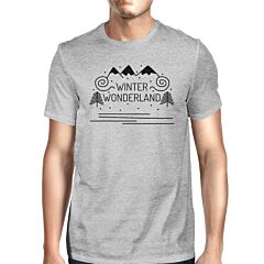 Winter Wonderland Mens Grey Shirt