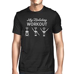 My Holiday Workout Mens Black Shirt