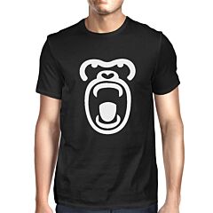 Gorilla Face T-shirt Halloween Tee Cute Mens Graphic Shirt For Zoo