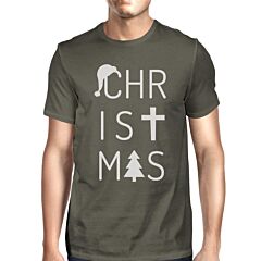 Christmas Letters Mens Dark Grey Shirt
