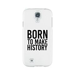 Born To Make White Inspirational Quote Phone Cases For Apple, Samsung Galaxy