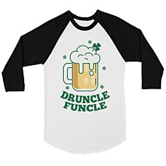 Druncle Funcle Uncle Mens Baseball Shirt Funny Irish Uncle Gift