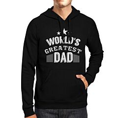 World's Greatest Dad Unisex Black Hoodie Funny Design Shirt For Dad