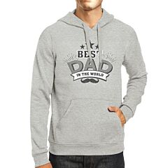 Best Dad In The World Unisex Grey Hoodie Christmas Gifts For Dad