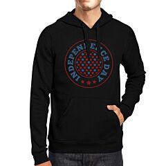 Independence Day Unisex Graphic Hoodie Gift Black Crewneck Pullover