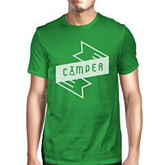 Camper Men's Green Cotton Unique Graphic T Shirt Summer Gift Idea