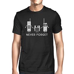 Never Forget Mens Black Shirt