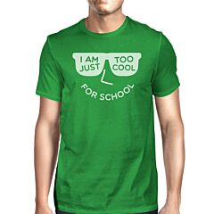 Too Cool For School Mens Green Shirt