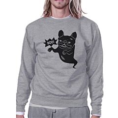 Boo French Bulldog Ghost Grey SweatShirt