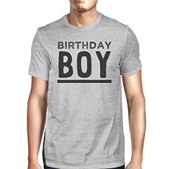 Birthday Boy Mens Grey Shirt