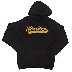 Yellow Pop Up Text Perfect Cool Unisex Personalized Pullover Hoodie